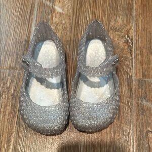 Mini Melissa Campana Silver sandals-6c